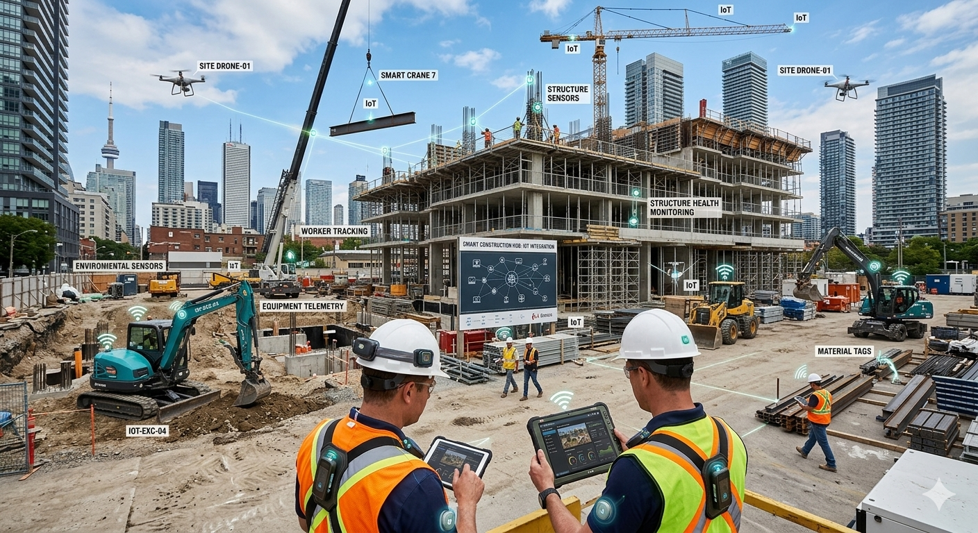 Smart Construction Sites with IoT Integration: The Future of Connected Building